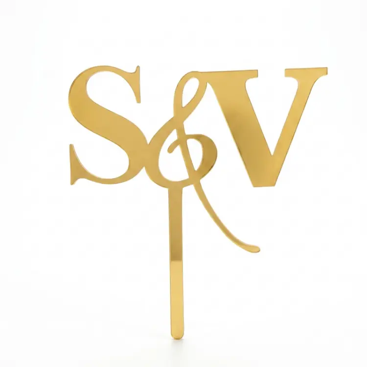 Couple Initial Cake Topper